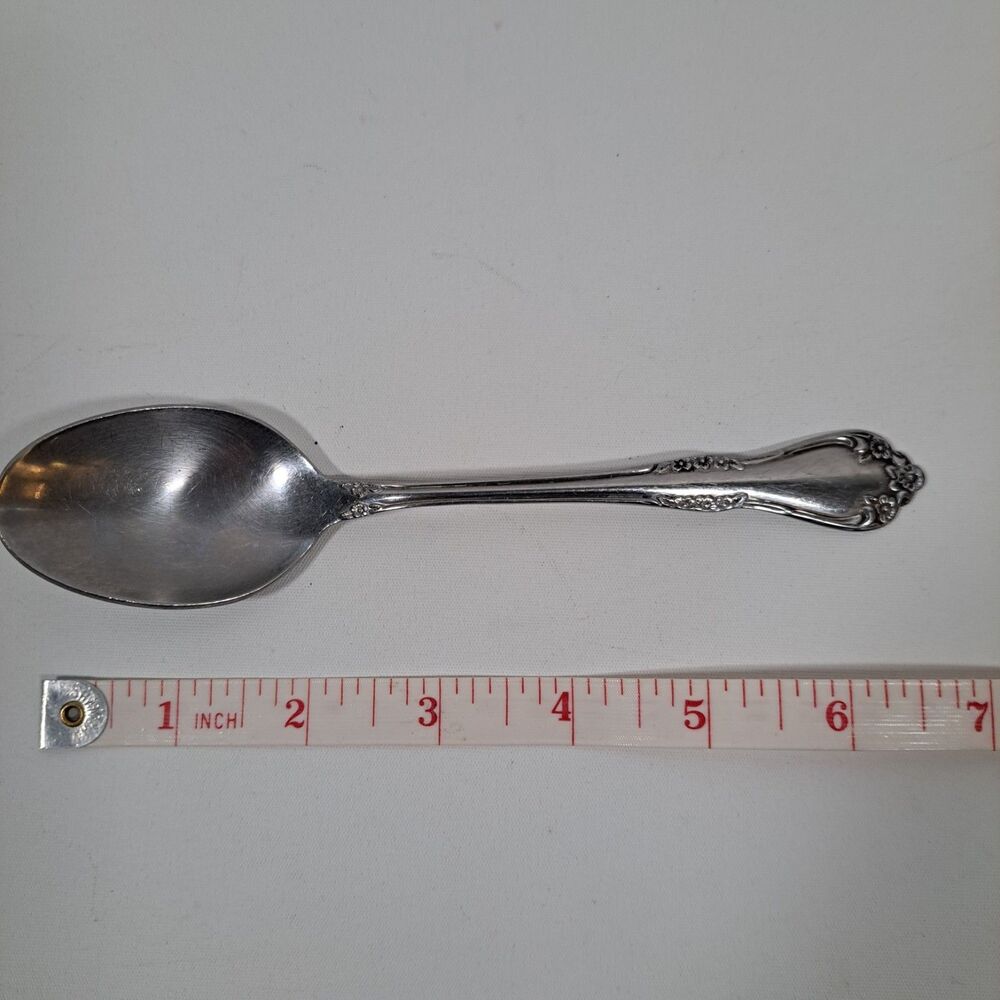 Vintage Oneida WM Rogers Deluxe Stainless Soup Spoon Mansfield Amadeus